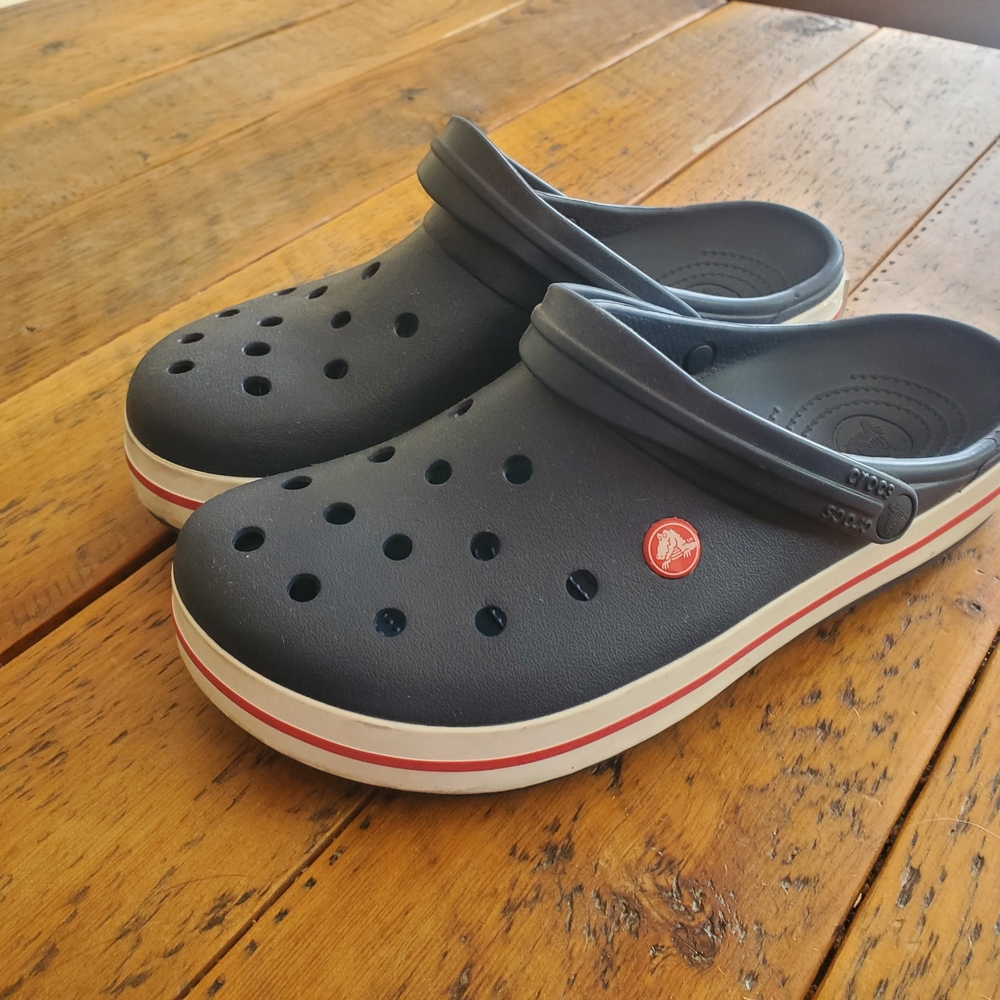 Navy Crocs